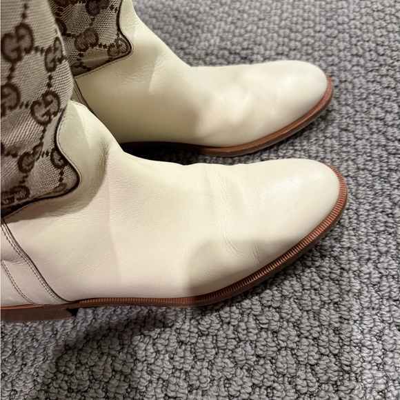 Gucci tall riding boots GG size 8 - Picture 3 of 13